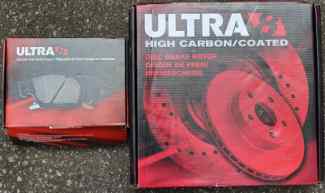 Ultra High Carbon Coated replacement brake pads, rotors and drums.